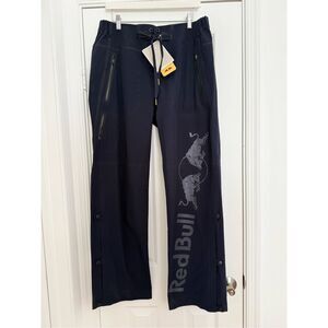 Red Bull Athletes Only Mens Navy Blue Drawstring Stretch Multisport Pants XL NWT